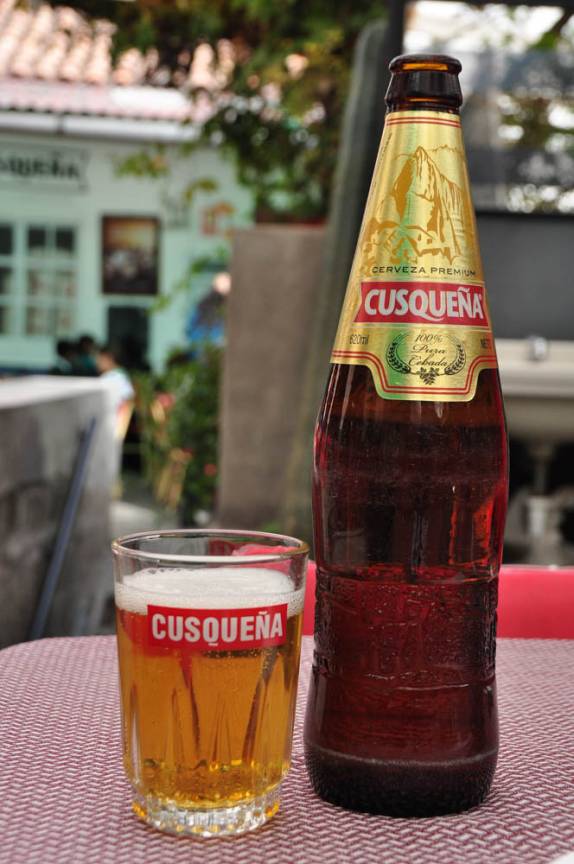 A deliciosa e tradicional cerveja local, em Cusco, no Peru